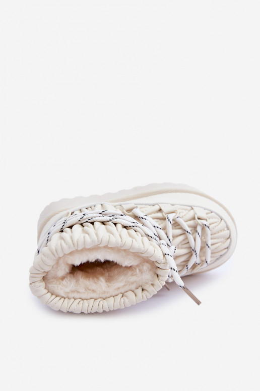 Bottes de neige Puéril réchauffer Grubym avec de la fourrure à l intérieur couleur ivoire Activéstira Bottes de neige Puéril réchauffer Grubym avec de la fourrure à l intérieur couleur ivoire Activéstira