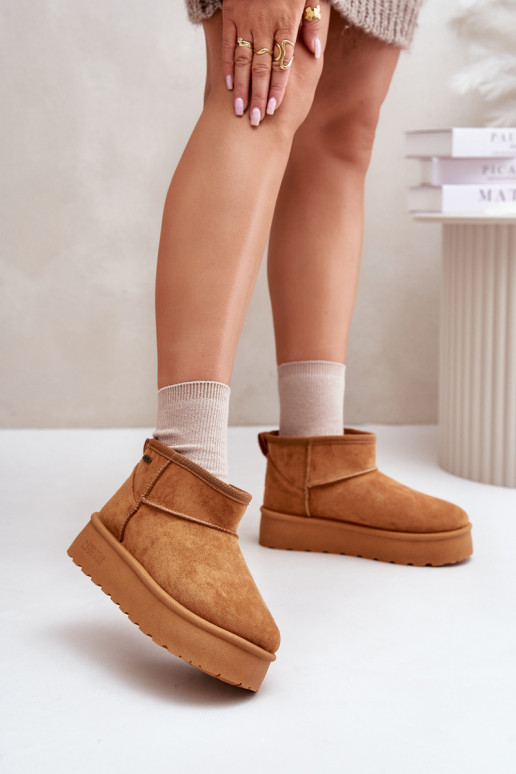 Bottes de neige avec plateforme Big Star marron