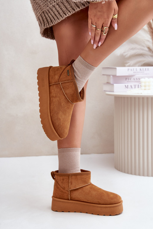 Bottes de neige avec plateforme Big Star marron