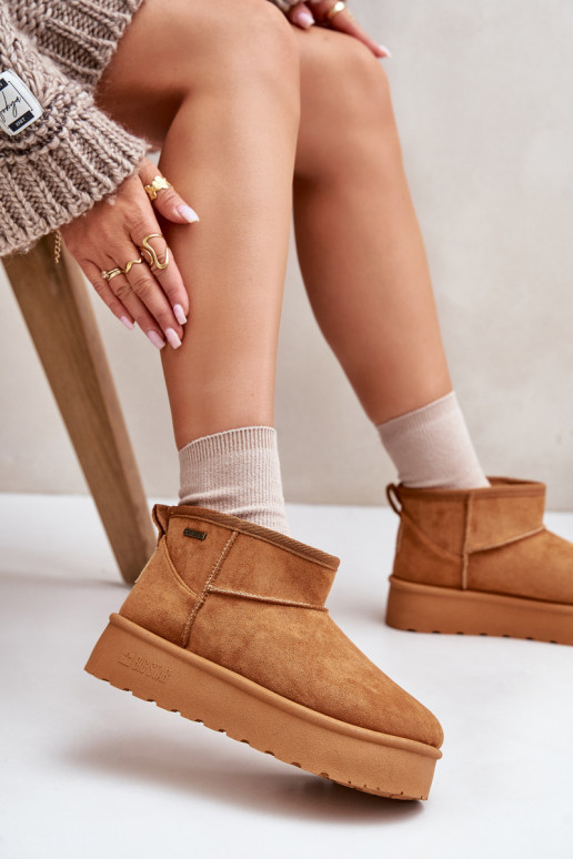 Bottes de neige avec plateforme Big Star marron