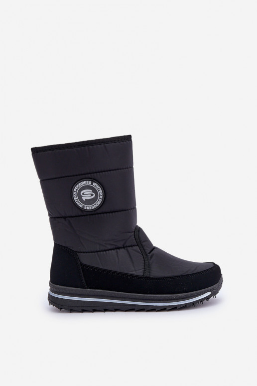 Bottes de neige Progress PROGJ-21-09 en noir pour femme Bottes de neige Progress PROGJ-21-09 en noir pour femme