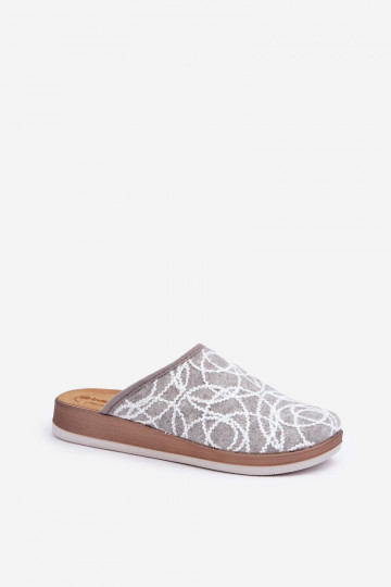 Chaussons Mules Femme Inblu CT000028 gris brillant 2