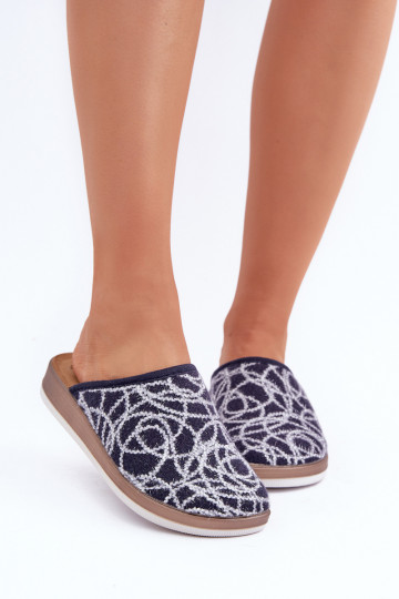 avec éclat Chaussons Féminin Inblu CT000028 bleu foncé