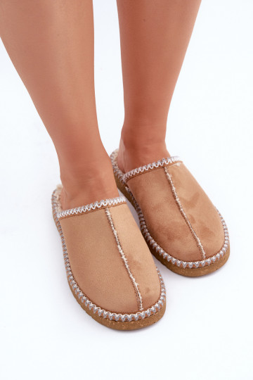 Chaussons Mules Femme Z Haftem Inblu EY000028 marron 2