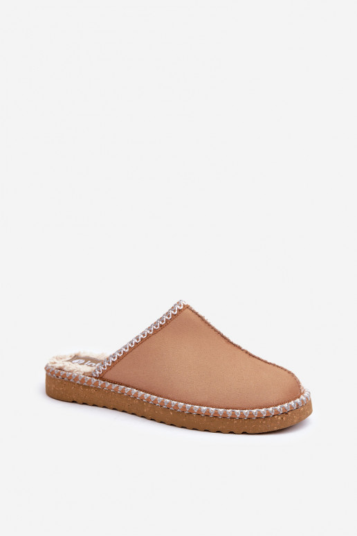Chaussons Mules Femme Z Haftem Inblu EY000028 marron