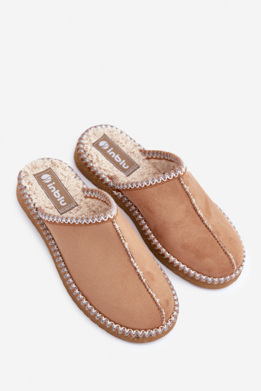 Chaussons Mules Femme Z Haftem Inblu EY000028 marron