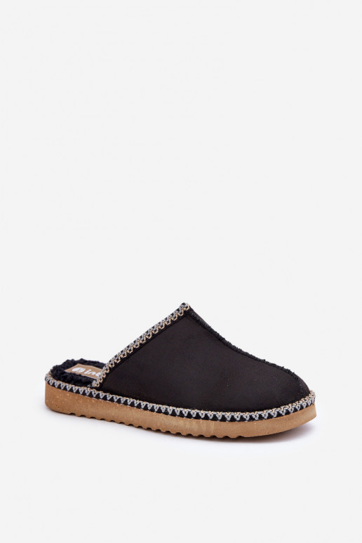 Chaussons Mules Femme Z Haftem Inblu EY000028 noir