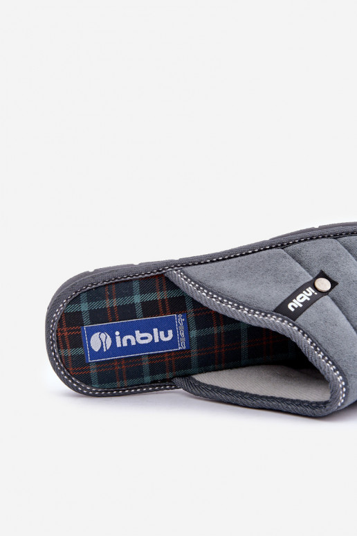 Pratique chaussures fait maison pour hommes Chaussons Inblu 91000027 couleur grise