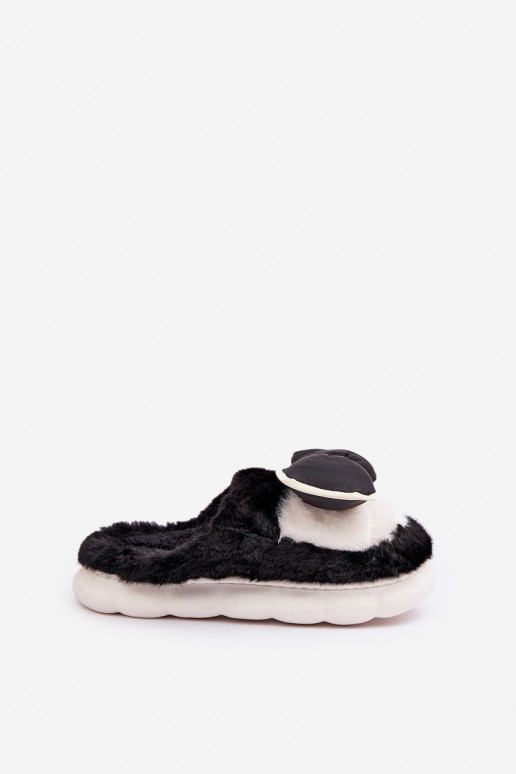 Chaussons avec nœuds couleur noire Grilis