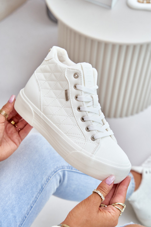 Baskets de loisirs isolées Big Star blanches