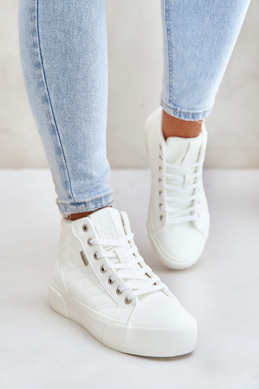 Baskets de loisirs isolées Big Star blanches
