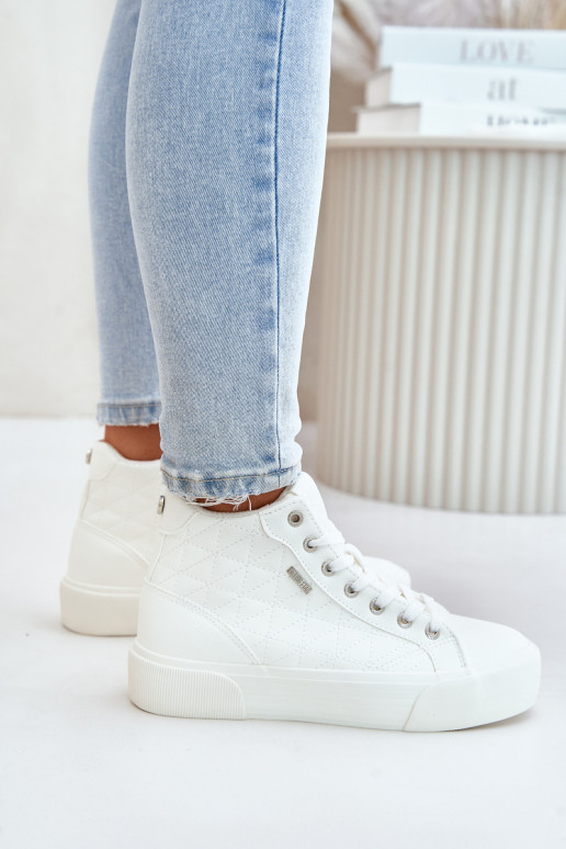 Baskets de loisirs isolées Big Star blanches