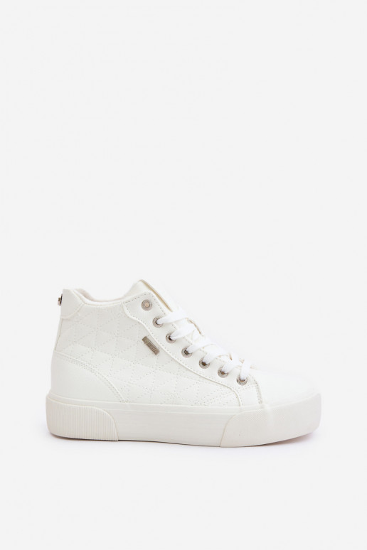 Baskets de loisirs isolées Big Star blanches