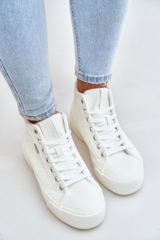 Baskets de loisirs isolées Big Star blanches
