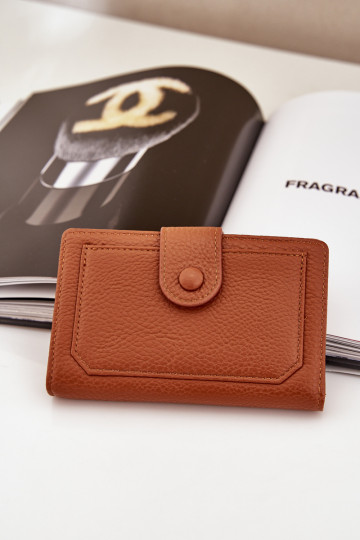 Portefeuille femme en simili cuir marron Isamille