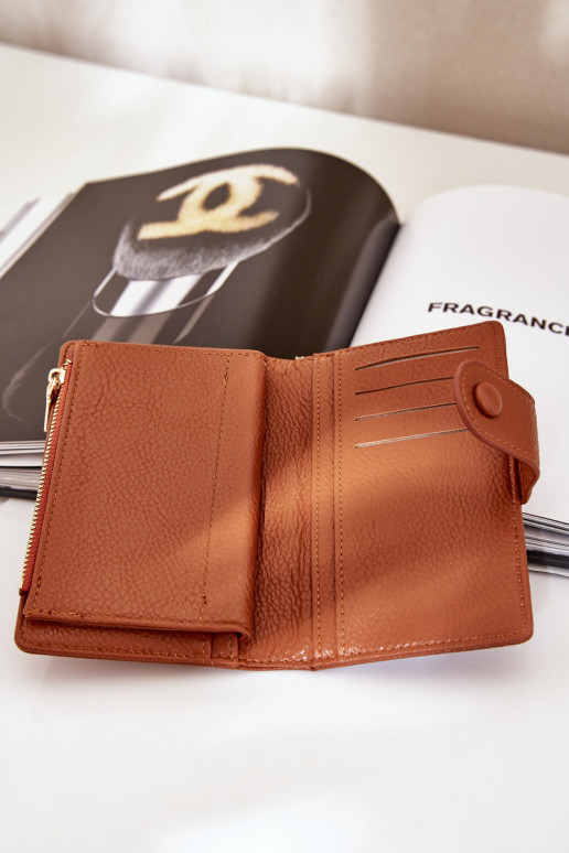 Portefeuille femme en simili cuir marron Isamille