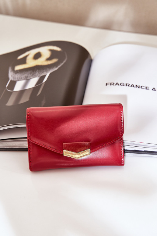 laqué Portefeuille femme couleur rouge Rahner laqué Portefeuille femme couleur rouge Rahner