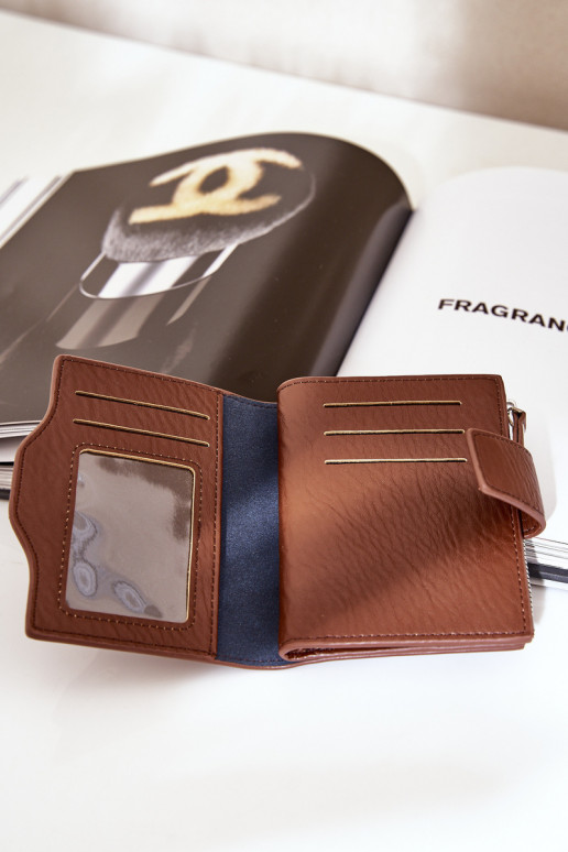 Portefeuille femme Eko Cuir marron Jezorea