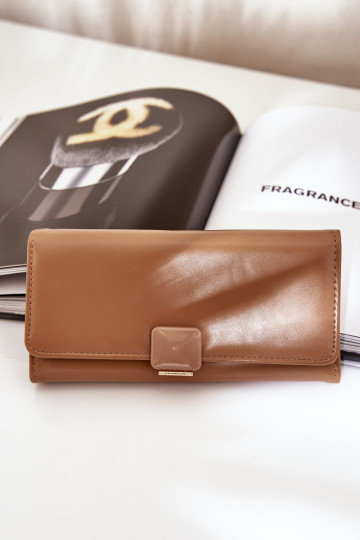 Eko Cuir Gładki Portefeuille femme Sombrebeige Erolia