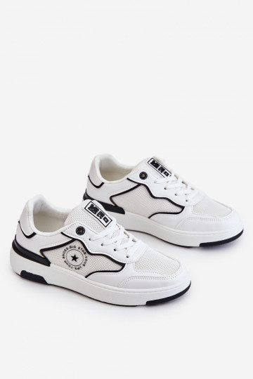 Féminin Style sportif chaussures Big Star LL274440 Blanc-couleur noire 2