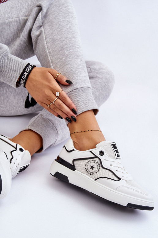 Baskets de sport femmes Big Star LL274440 blanches et noires