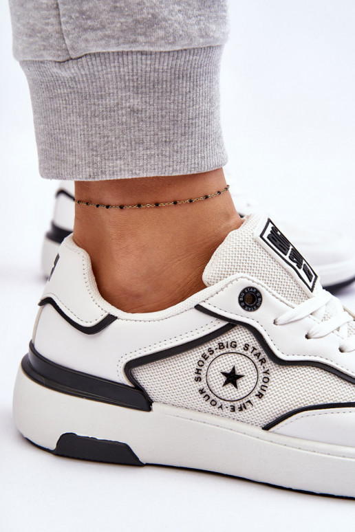 Baskets de sport femmes Big Star LL274440 blanches et noires