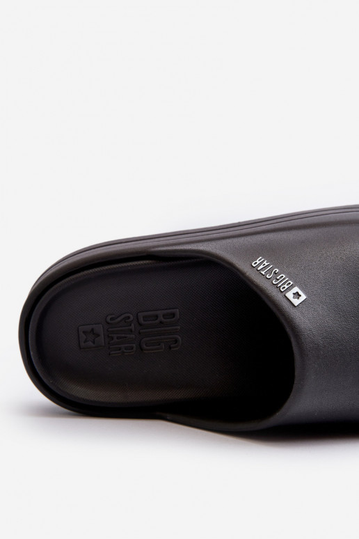 Pantoufles pour femmes avec une plateforme Big Star NN274A037 couleur noire Pantoufles pour femmes avec une plateforme Big Star NN274A037 couleur noire