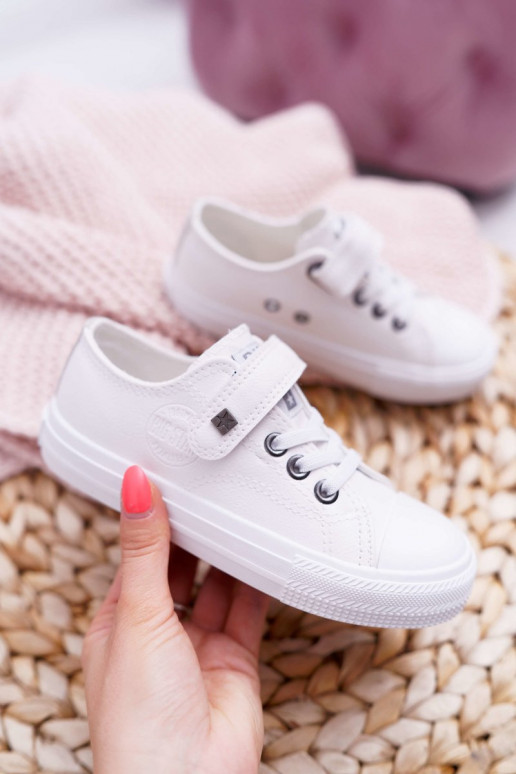 Puéril Peau chaussures décontractées BIG STAR EE374035 couleur blanche