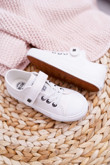 Puéril Peau chaussures décontractées BIG STAR EE374035 couleur blanche 2