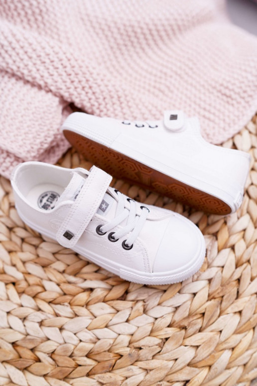 Bottes de loisirs en cuir pour enfants BIG STAR EE374035 blanches