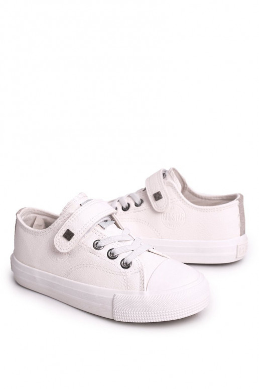 Puéril Peau chaussures décontractées BIG STAR EE374035 couleur blanche