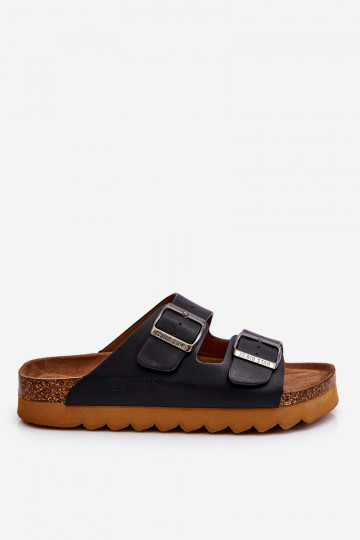 Modèle classique Féminin Chaussons Big Star LL274477 couleur noire