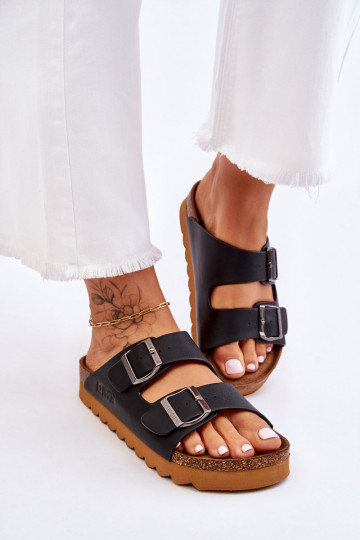 Mules classiques pour femmes Big Star LL274477 noires 2