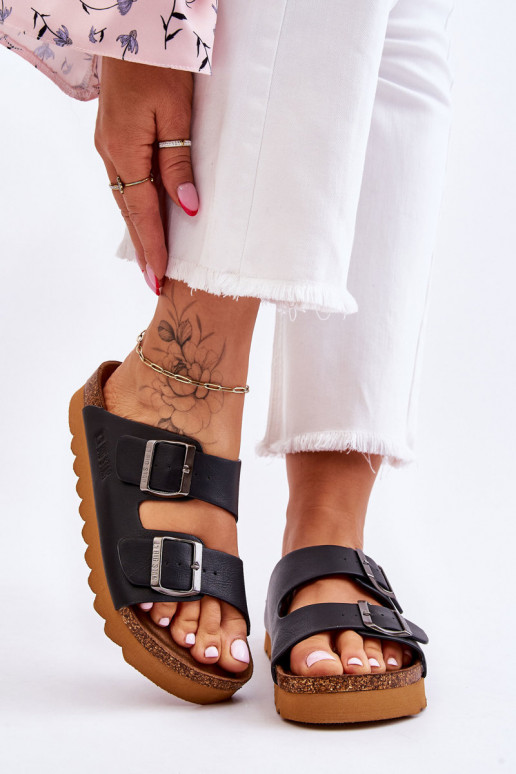 Mules classiques pour femmes Big Star LL274477 noires