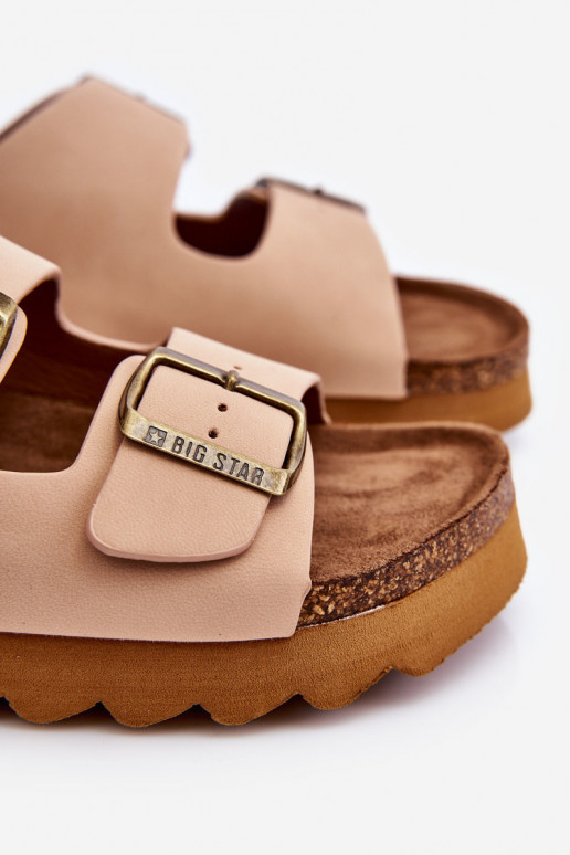 Modèle classique Féminin Chaussons Big Star LL274478 beige Modèle classique Féminin Chaussons Big Star LL274478 beige