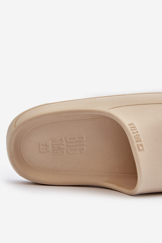  Pantoufles pour femmes Big Star NN274A040 beige