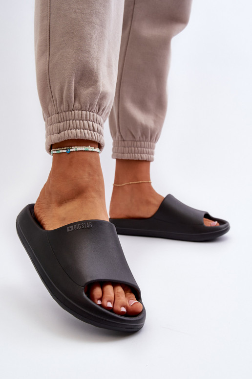 Pantoufles pour femmes Big Star NN274A042 couleur noire  Pantoufles pour femmes Big Star NN274A042 couleur noire