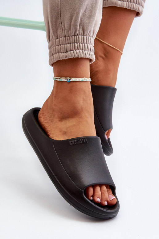 Pantoufles pour femmes Big Star NN274A042 couleur noire  Pantoufles pour femmes Big Star NN274A042 couleur noire