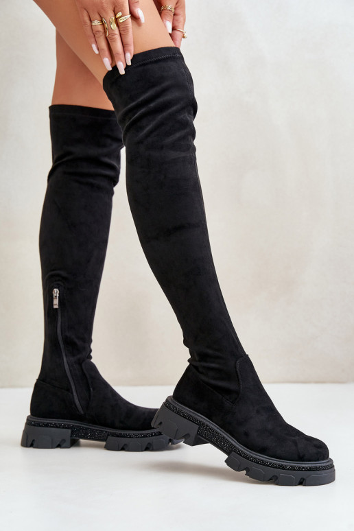 Bottes hautes pour femmes au-dessus... Bottes hautes pour femmes au-dessus...