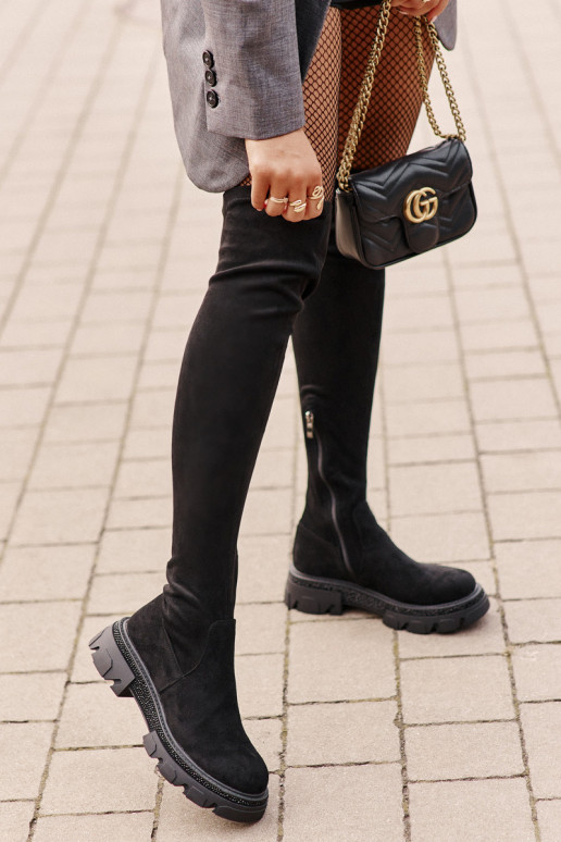 Bottes hautes pour femmes au-dessus... Bottes hautes pour femmes au-dessus...