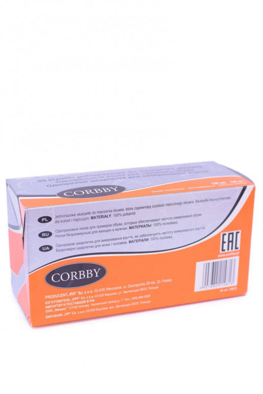 Chaussettes pour mesurer les chaussures Corbby Chaussettes pour mesurer les chaussures Corbby