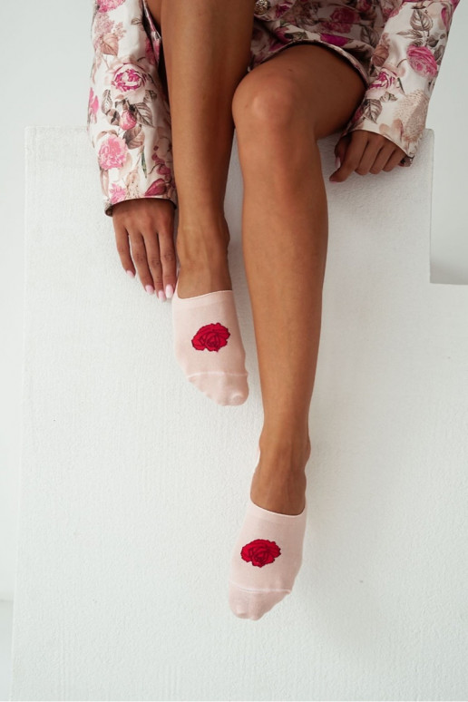 Chaussettes Micropieds de page Féminin BaÀełniane couleur rosea teinte pêche