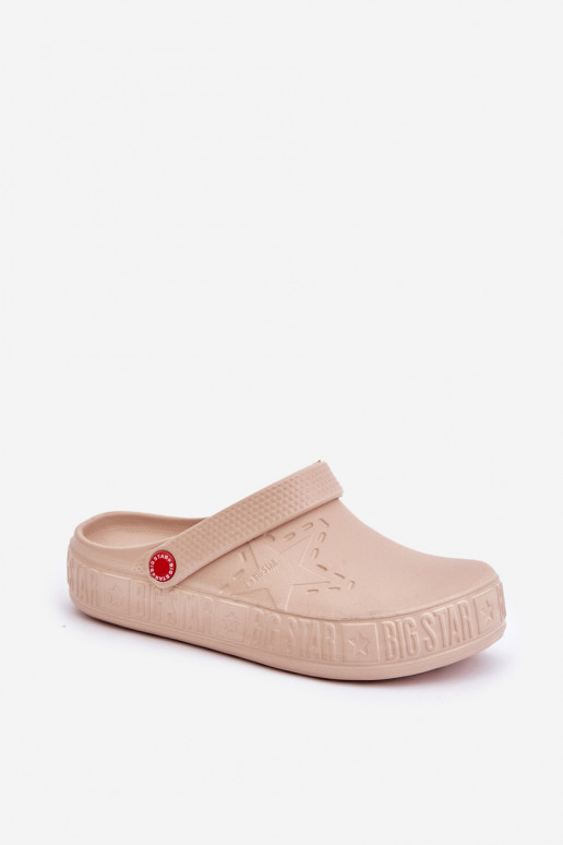 Féminin Pantoufles légères Big Star II275012 beige