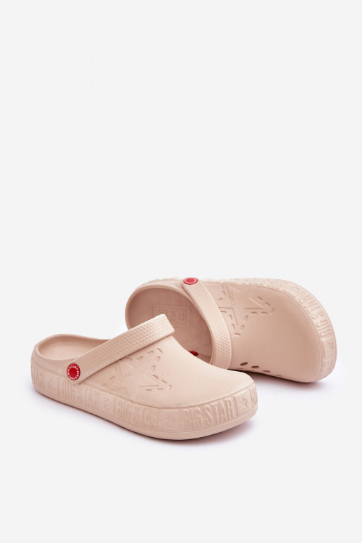 Féminin Pantoufles légères Big Star II275012 beige