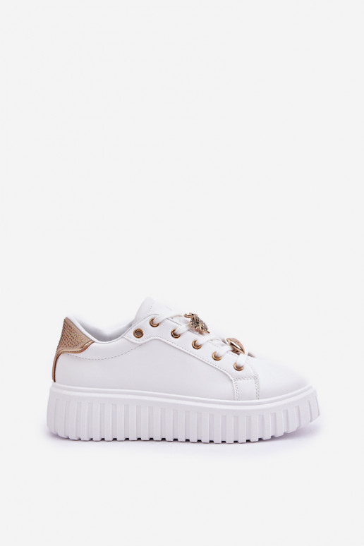 Chaussures modèle baskets Féminin Z Przypinkami couleur blanche Grelesi