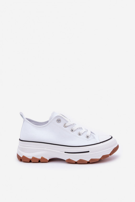 Faible Chaussures de loisirs avec une plateforme couleur blanche AradÀin