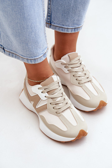 baskets Chaussures modèle baskets Féminin beige Britma 2