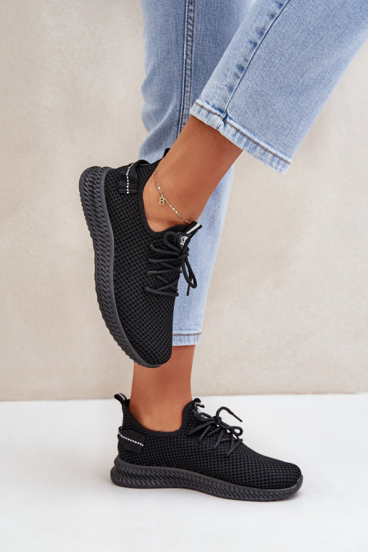 grille Un modèle convaincant baskets Féminin couleur noire Harice grille Un modèle convaincant baskets Féminin couleur noire Harice