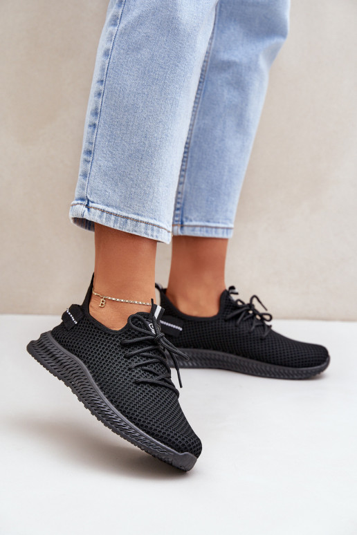 grille Un modèle convaincant baskets Féminin couleur noire Harice grille Un modèle convaincant baskets Féminin couleur noire Harice