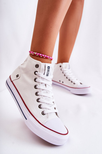 Féminin chaussures de loisirs à semelles Big Star DD274332 couleur blanche 2